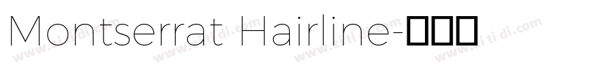 Montserrat Hairline字体转换